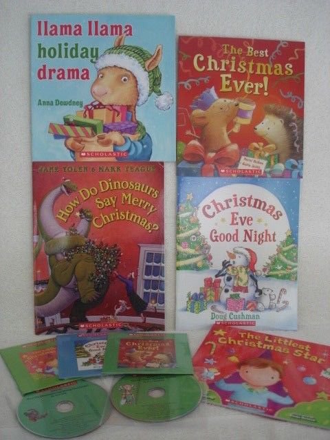 Scholastic Christmas Book CD Library Lot of 5