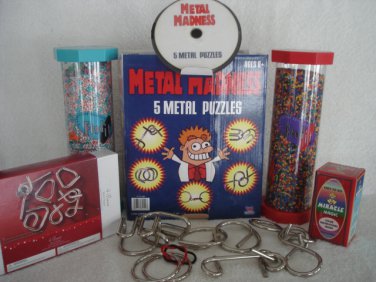 Magic Mystifying Amazing Brain Teasers 5 Items