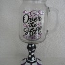Drink Mug On Pedestal With Handle OverThe Hill NEW Drink Mug On Pedestal With Handle OverThe Hill NEW