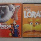 DVD’s Dr Seuss 2 DVD's Horton Hears A Who The Lorax DVD’s Dr Seuss 2 DVD's Horton Hears A Who The Lorax