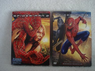 DVD&acirc;��s Spiderman2 & Spiderman3    2 DVD's