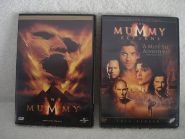 DVD&acirc;��s The Mummy & The Mummy Returns 2 DVD's  Collectors Editions