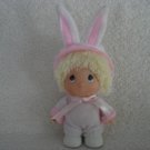 Precious Moments Doll in Bunny Suit Hi Babies Enesco 1989