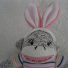 Sock Monkey with Bunny Ears Dan Dee Collectors
