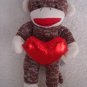 Sock Monkey Holding Heart MTY International