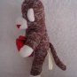 Sock Monkey Holding Heart MTY International