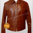 Inception ARTHUR Brown Vintage Cowhide Leather Jacket