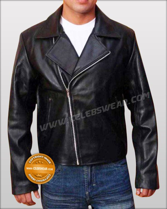 Nicolas Cage Ghost Rider Biker Black Leather Jacket