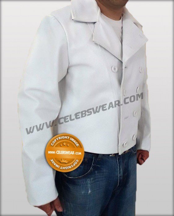 3:10 to Yuma Charlie Prince White Heavy Leather Jacket