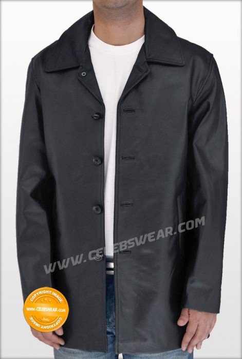 Supernatural Black Lambskin Leather Jacket / Coat