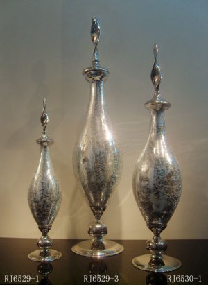 INDIA GLASS VASE-RJ6529-1