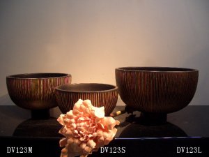 THAILAND WOOD VASE-DV123M/DV123S/DV123L