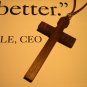 HOT!Fashion Retro Pendant Black Cross Wood Long Necklace Gift(Free Shipping)