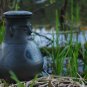 DEKORATIV BLACK CERAMIC FACE URNS