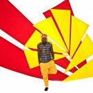 Yellow Ankara Turn-Up Pants