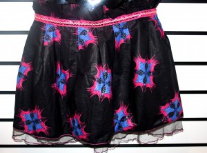 Black and Pink  Net Skirt