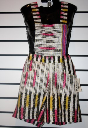 Multicoloured Stripe Overalls