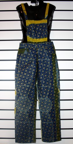 Blue and Yellow  Long Overall