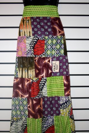 Long Patchwork Skirt