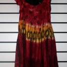 Red African Print Short Dress