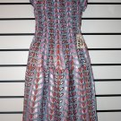 Pink And Blue Long Dress