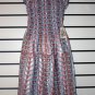 Pink And Blue Long Dress
