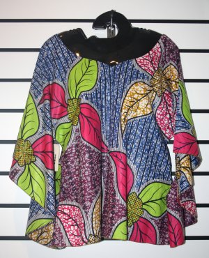 Large Floral Print Top