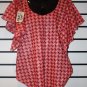 Pink Checked Butterfly Top