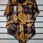 Brown African Print Pointy Bottom Top