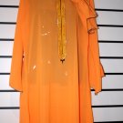 Orange Chiffon Long Gown