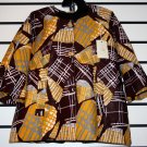 Brown/Cream Ankara Jacket