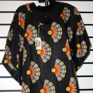 Black Ankara Print Top
