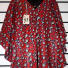 Red An Blue Ankara Print Top