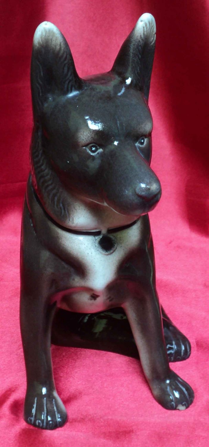 RARE VINTAGE FAMOUS GWALIOR INDIA WOLF DOG 22 X16.5 CM