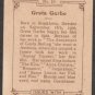 GRETA GARBO HAND COLORED NO 10 ABDULLA & CO LTD LONDON 193O CINEMA STARS TOBACCO CARD