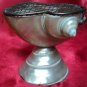 ANTIQUE TWO PIECE Pleurotomaria Rumphii Shell STAND
