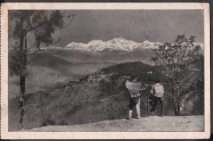 Vintage Card India - VIEW FROM CART ROAD - DARJEELING