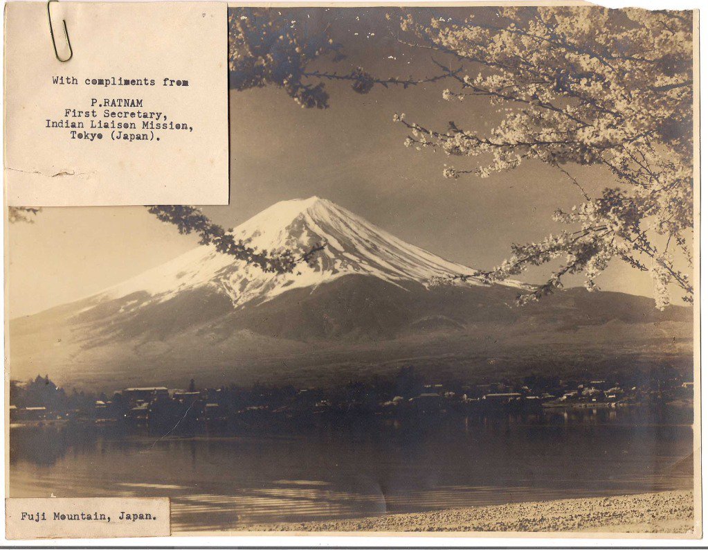 Vintage 1947 Plus Picture of Mount Fuji TOKYO Authentic Genuine Rare Collectible