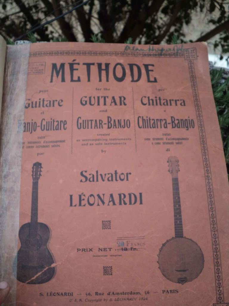 SCARCE HARD TO FIND PRINTED BOOK- METHODE FOR THE GUITAR BY SALVATOR LEONARDI