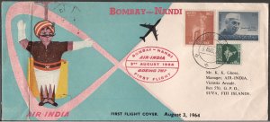 1964 India Boeing 707 First Bombay Nandi Fiji Flight