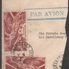British India Viceroys Camp PO 1946  - Postal mark on Stamp piece of paper