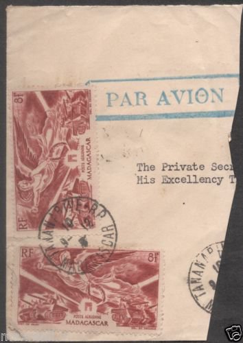 British India Viceroys Camp PO 1946  - Postal mark on Stamp piece of paper