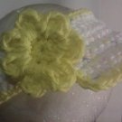 crochet baby girl sun visor "hat" ( u pick the size)