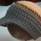 crochet baby boy newsboy hat ( u pick size)