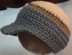 crochet baby boy newsboy hat ( u pick size)