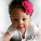 crochet baby girl headband u pick size and colors