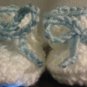 crochet baby boy beret hat and booties set (newborn)