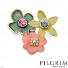 PILGRIM SKANDERBORG, DENMARK Brand New Brooch With Crystals and Faux pearls