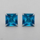 Dazzling Brand New Stud Earrings With Simulated gems Made of 925 Sterling silver