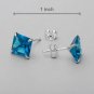 Dazzling Brand New Stud Earrings With Simulated gems Made of 925 Sterling silver